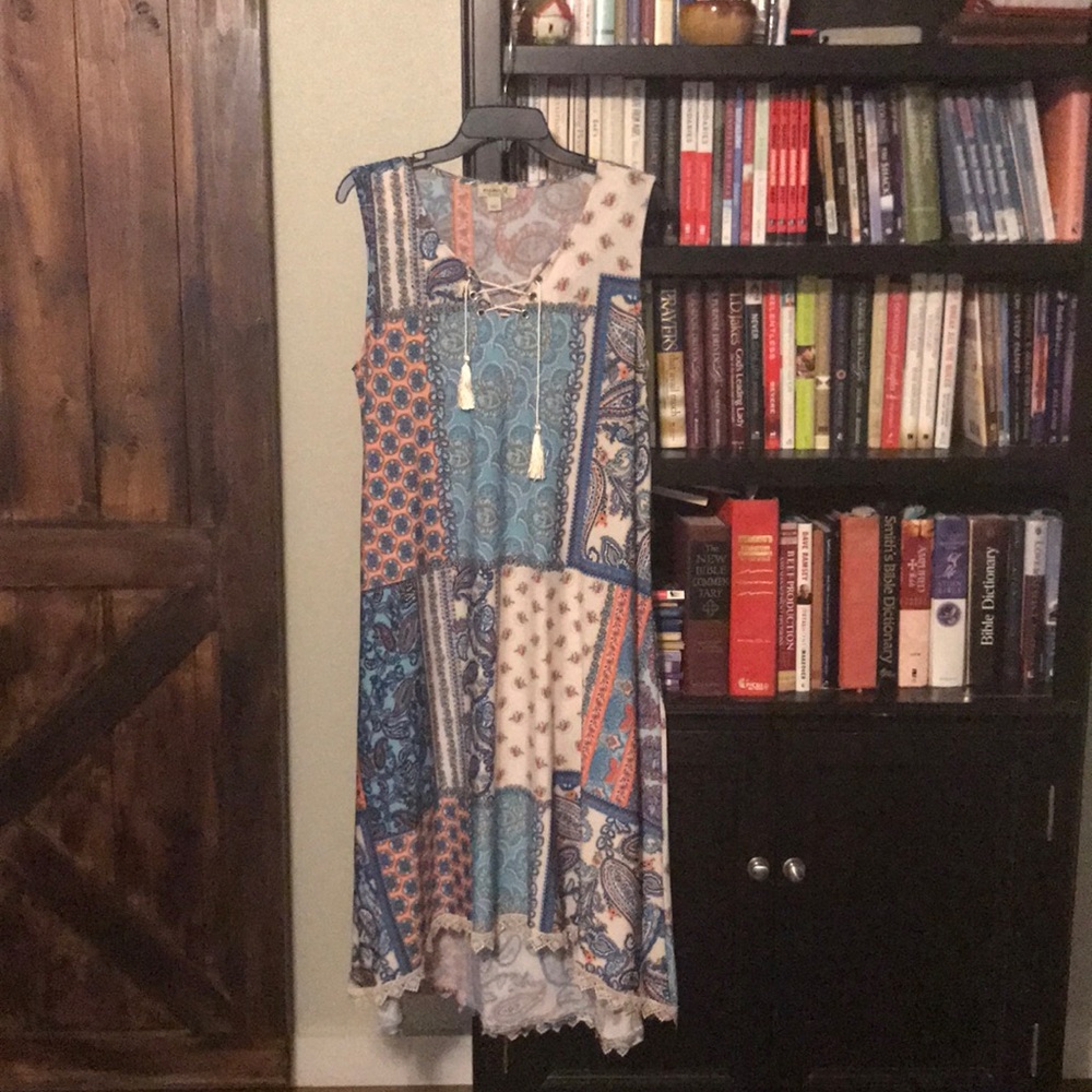 Multi colored high low maxi dress-never been worn